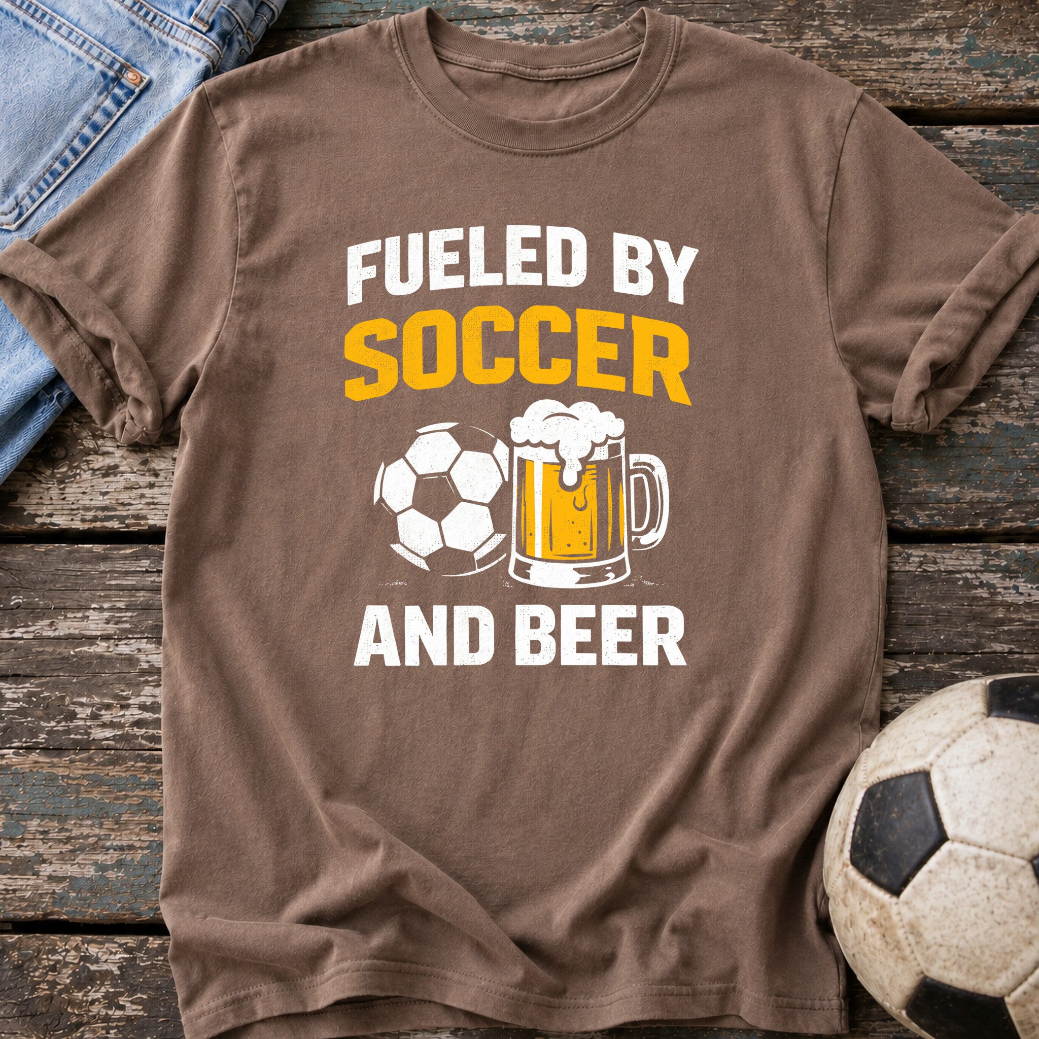 Fueled by Soccer and Beer T-Shirt