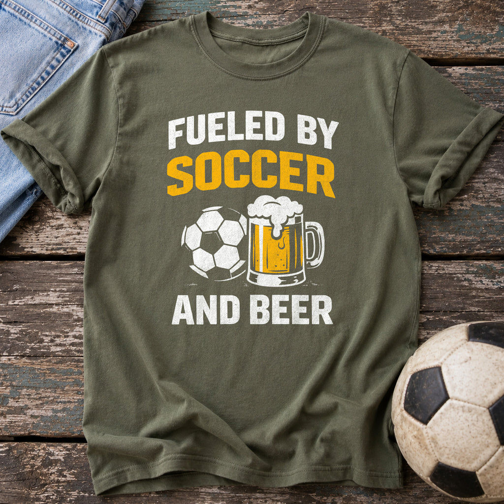 Fueled by Soccer and Beer T-Shirt