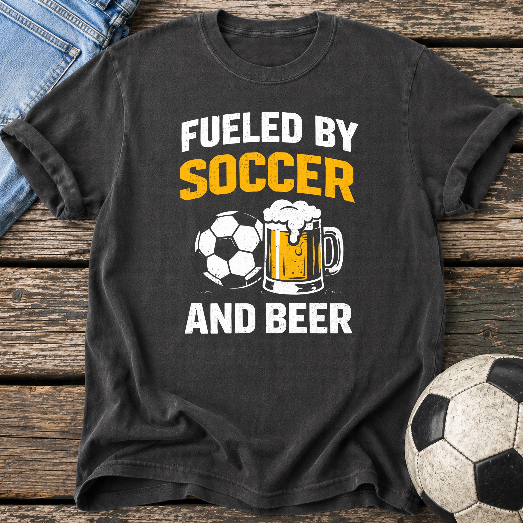 Fueled by Soccer and Beer T-Shirt