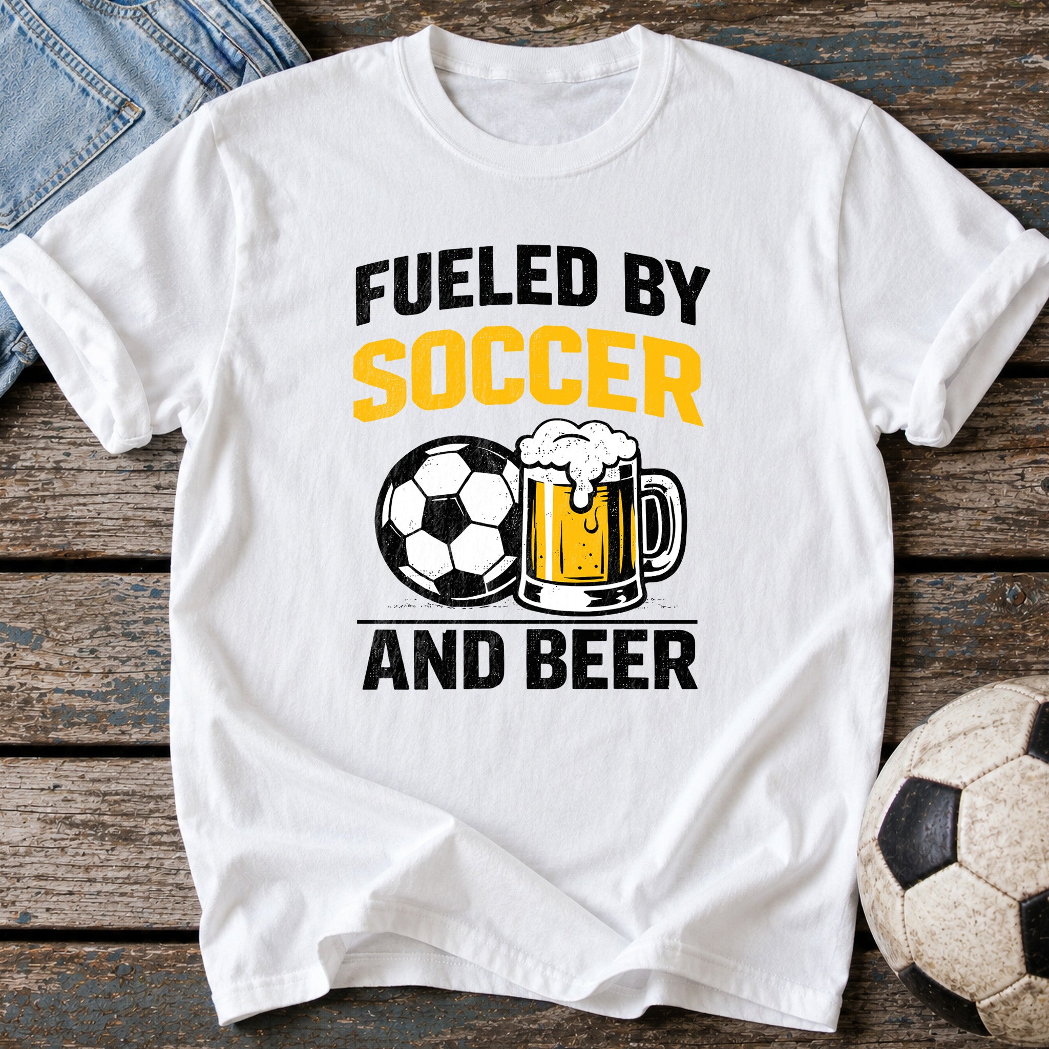 Fueled by Soccer and Beer T-Shirt