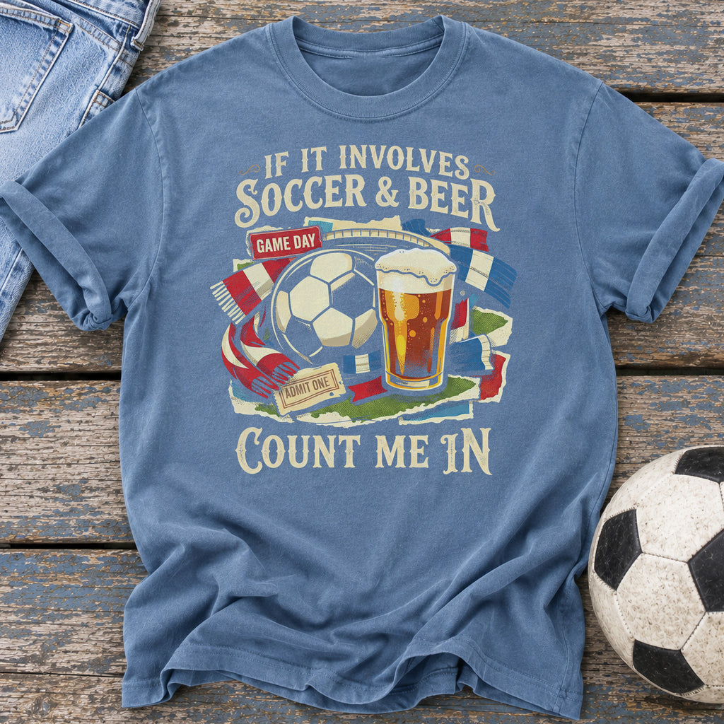 Soccer Beer Count Me In T-Shirt