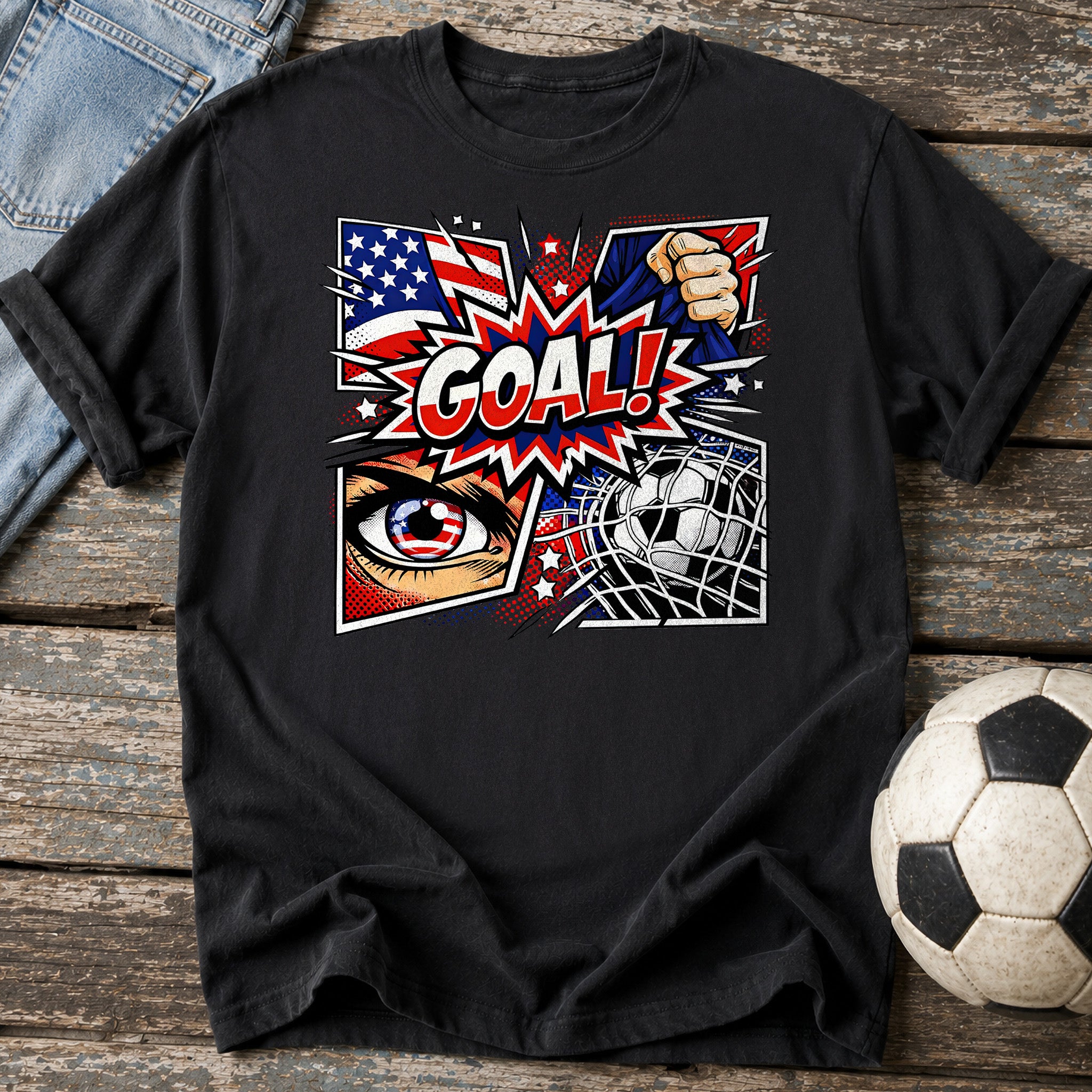 USA Goal Pop Art T-Shirt