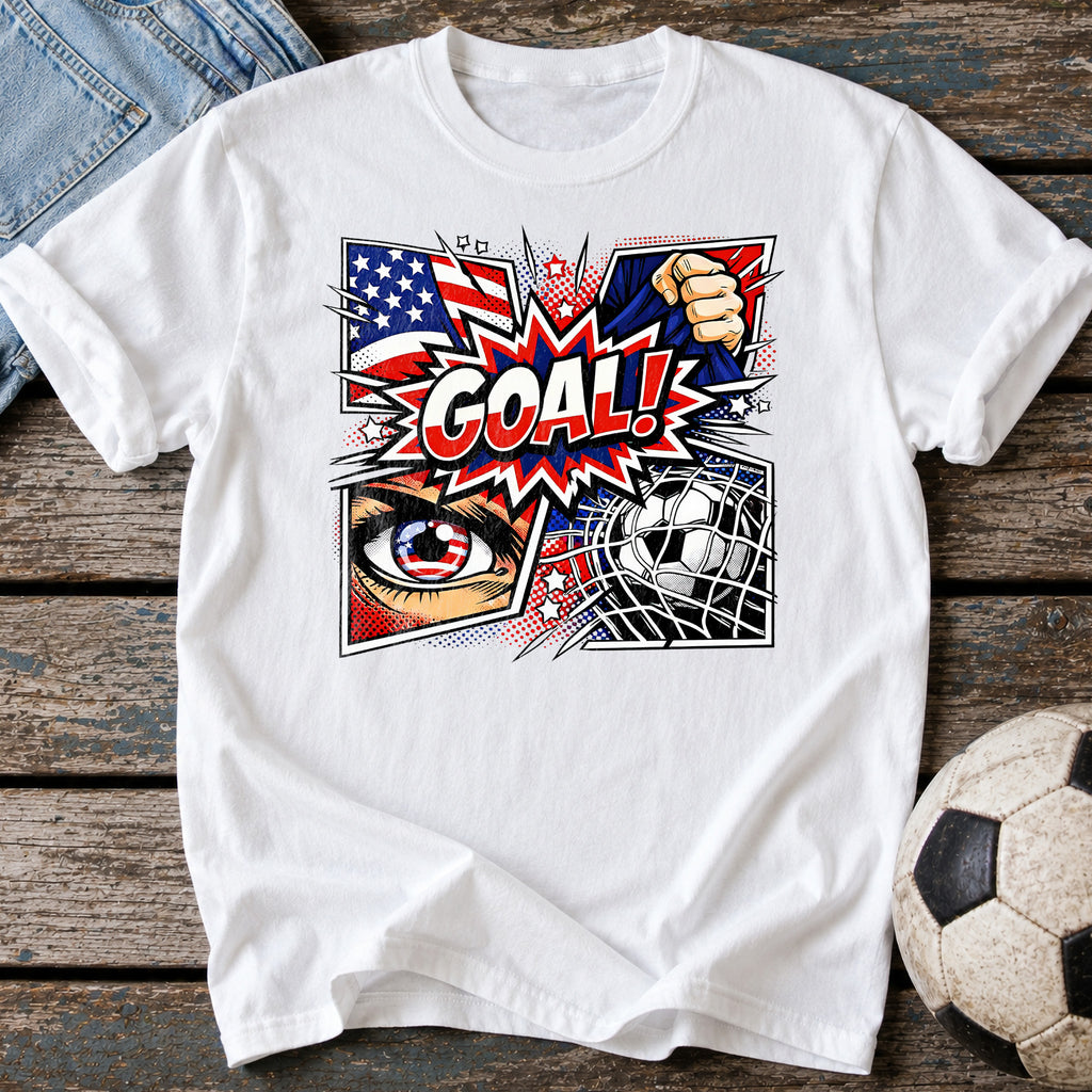 USA Goal Pop Art T-Shirt