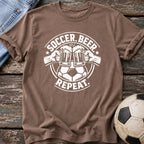 Soccer Beer Repeat T-Shirt