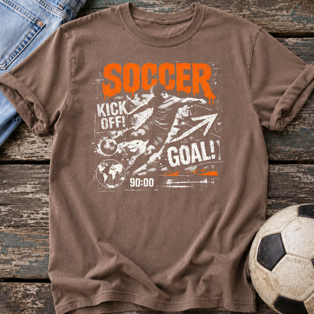 Soccer Kickoff Grunge T-Shirt