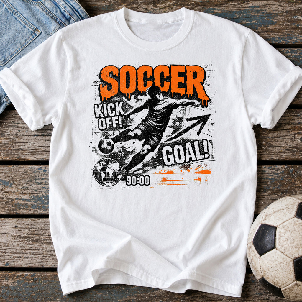 Soccer Kickoff Grunge T-Shirt